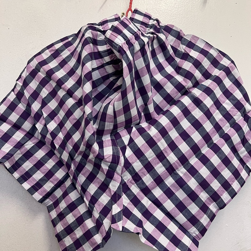 Banana Republic Checkered Boxers in Purple and White